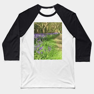 Woodland Bells - Bluebells Chiming in the Surrey Woods Baseball T-Shirt